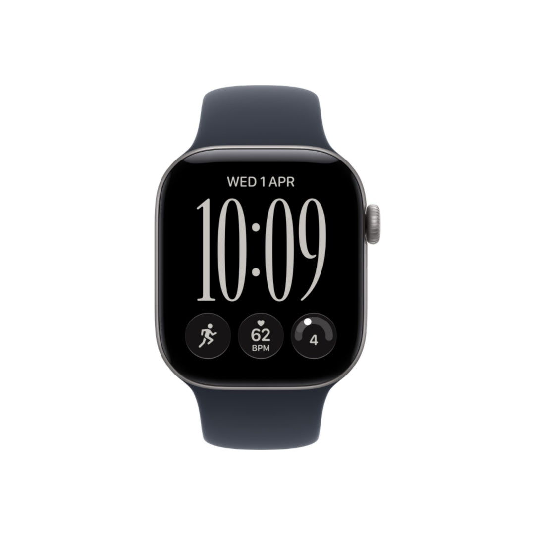 Apple Watch Series 12 42MM Space Gray Aluminum GPS – Navy Blue Sport Band