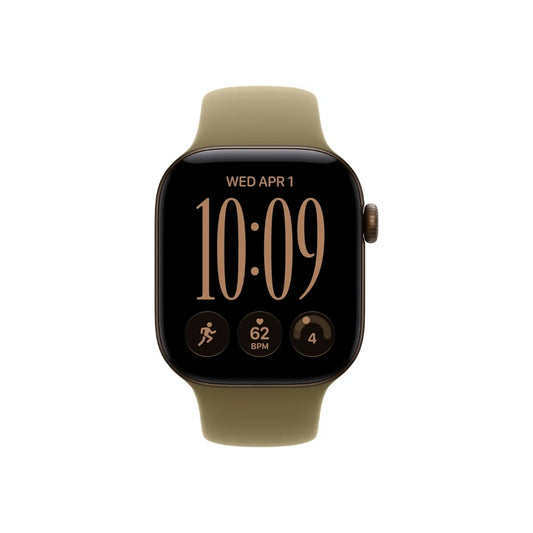Apple Watch Series 12 42MM Dark Bronze Aluminum GPS – Olive Sport Band