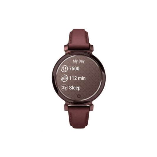 Garmin Lily 2 Classic 35mm Dark Bronze/Mulberry Leather Smart Watch