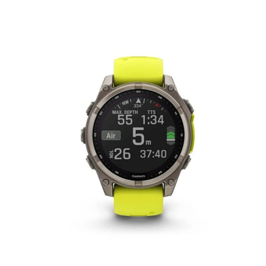 Garmin Fenix 8 AMOLED 51mm Sapphire Solar Amp Yellow/Graphite Silicone Smart Watch