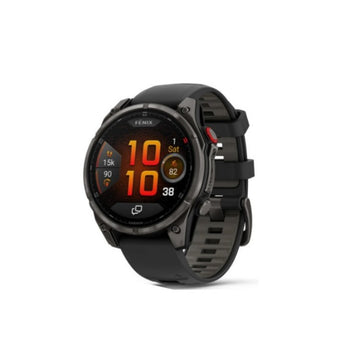 Garmin Fenix 8 Pro AMOLED 47mm Sapphire Carbon Gray DLC Titanium - Black/Pebble Gray Silicone Smart Watch