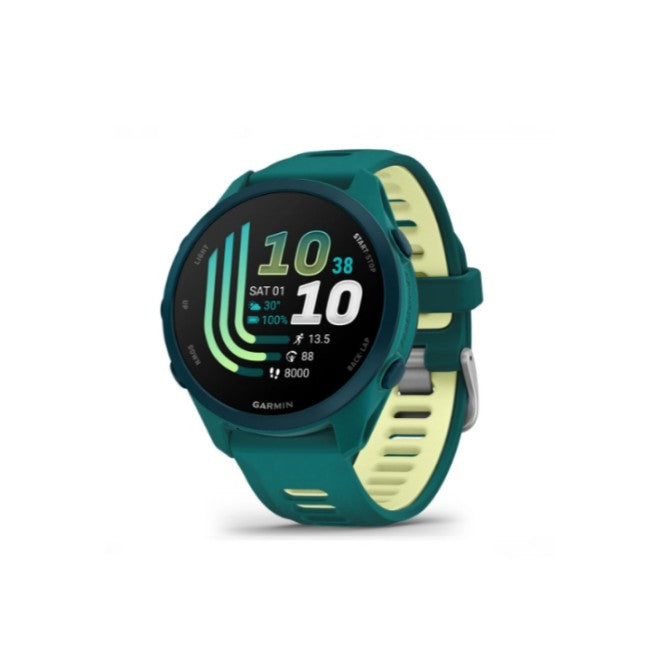 Garmin Forerunner® 170 Music 42mm | Teal Green - Teal Green/Citron Smart Watch