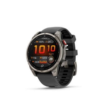 Garmin Fenix 8 Pro AMOLED 47mm Sapphire Titanium - Graphite/Black Silicone Smart Watch