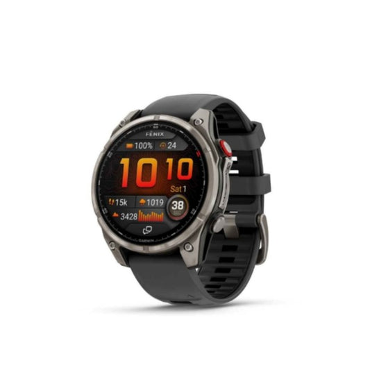 Garmin Fenix 8 Pro AMOLED 47mm Sapphire Titanium - Graphite/Black Silicone Smart Watch