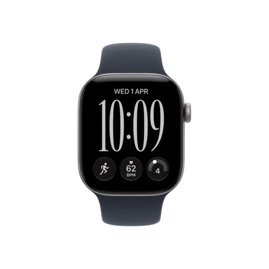 Apple Watch Series 12 46MM Space Gray Aluminum GPS – Navy Blue Sport Band