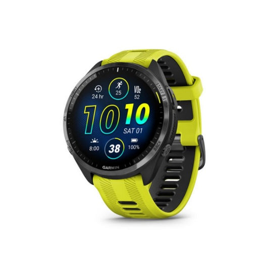 Garmin Forerunner® 965 | Carbon Grey DLC-Amp Yellow Titanium Smart Watch