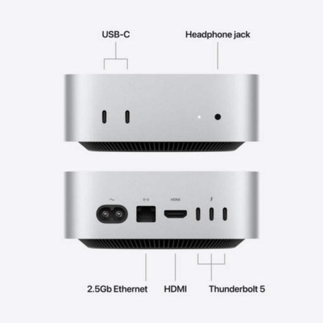 Apple MHQN4 Mac Mini with M5 Pro Chip 24GB RAM 512GB SSD (2026, Silver)