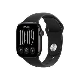Apple Watch Series 12 46MM Black Aluminum GPS – Black Sport Band