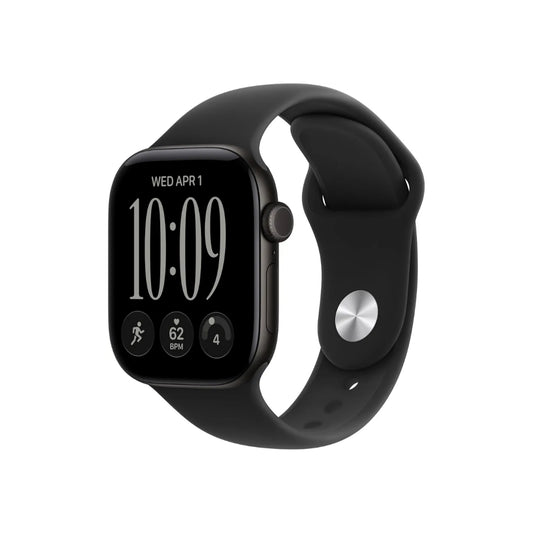Apple Watch Series 12 46MM Black Aluminum GPS – Black Sport Band