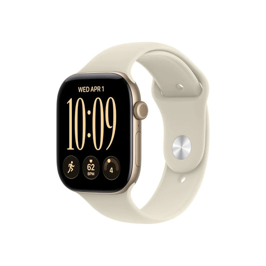 Apple Watch Series 12 46MM Light Gold Aluminum GPS – Sand Sport Band