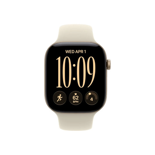 Apple Watch Series 12 46MM Light Gold Aluminum GPS – Sand Sport Band