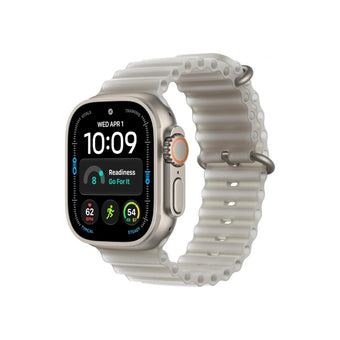 Apple Watch Ultra 4 49MM Natural Titanium GPS + Cellular – Translucent Gray Ocean Band