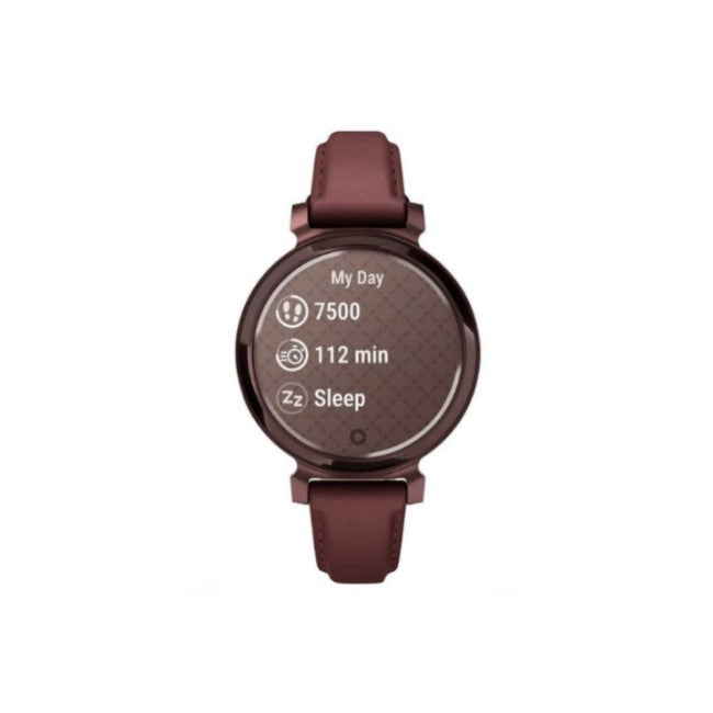 Garmin Lily 2 Classic 35mm Dark Bronze/Mulberry Leather Smart Watch