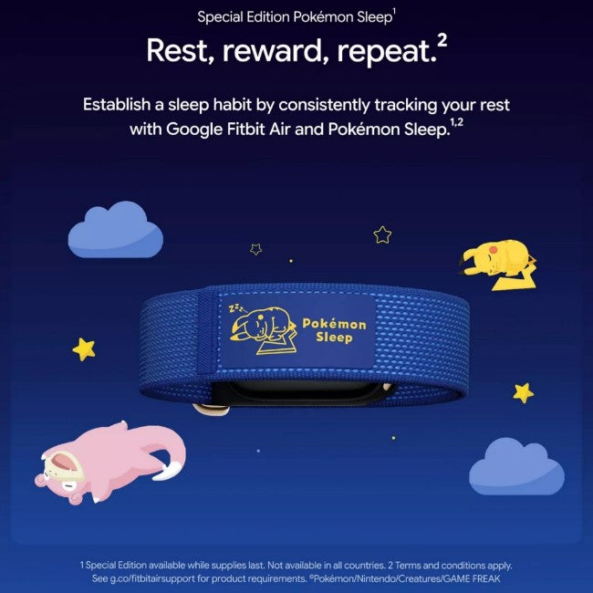 Google Fitbit Air Pokémon Sleep Special Edition