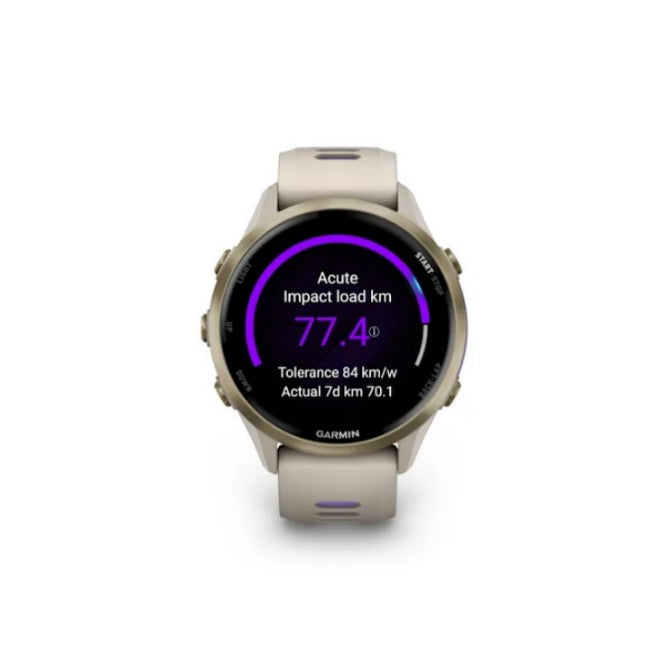 Garmin Forerunner 970 47mm Soft Gold Titanium French Grey Translucent Indigo Smart Watch